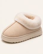 Women’s Faux Suede Slippers with Plush