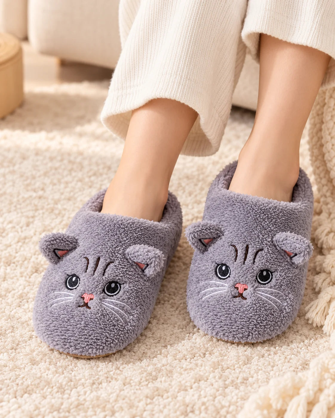 Cozy Cat Slippers