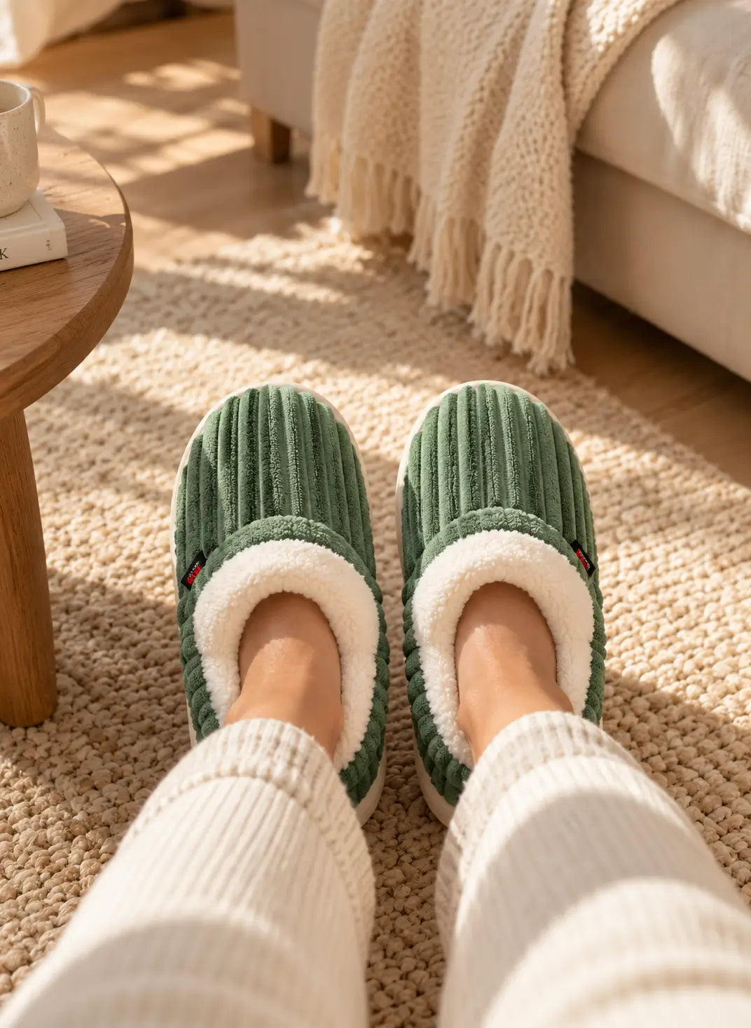 Cozy Ribbed Slippers