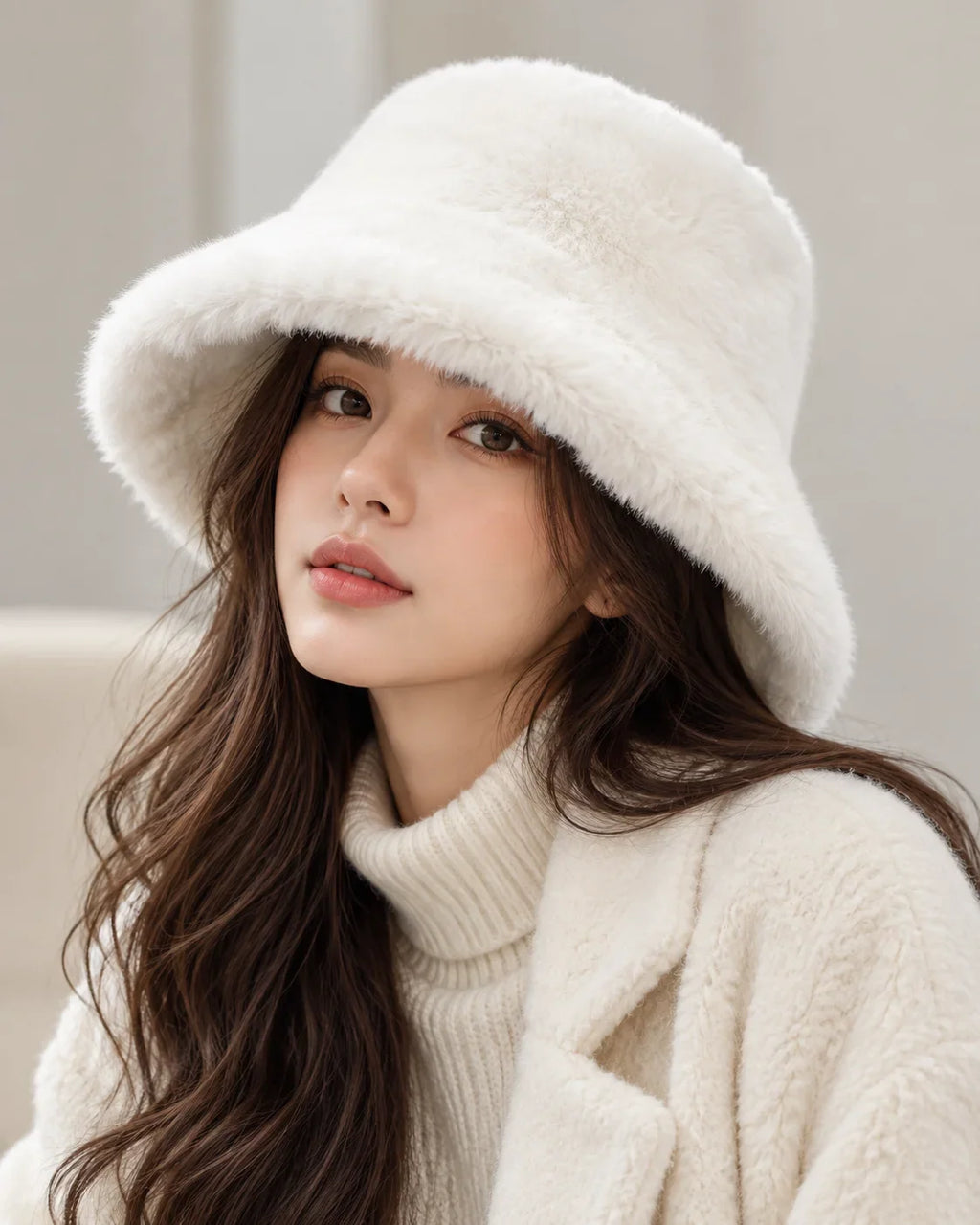Plush Winter Bucket Hat