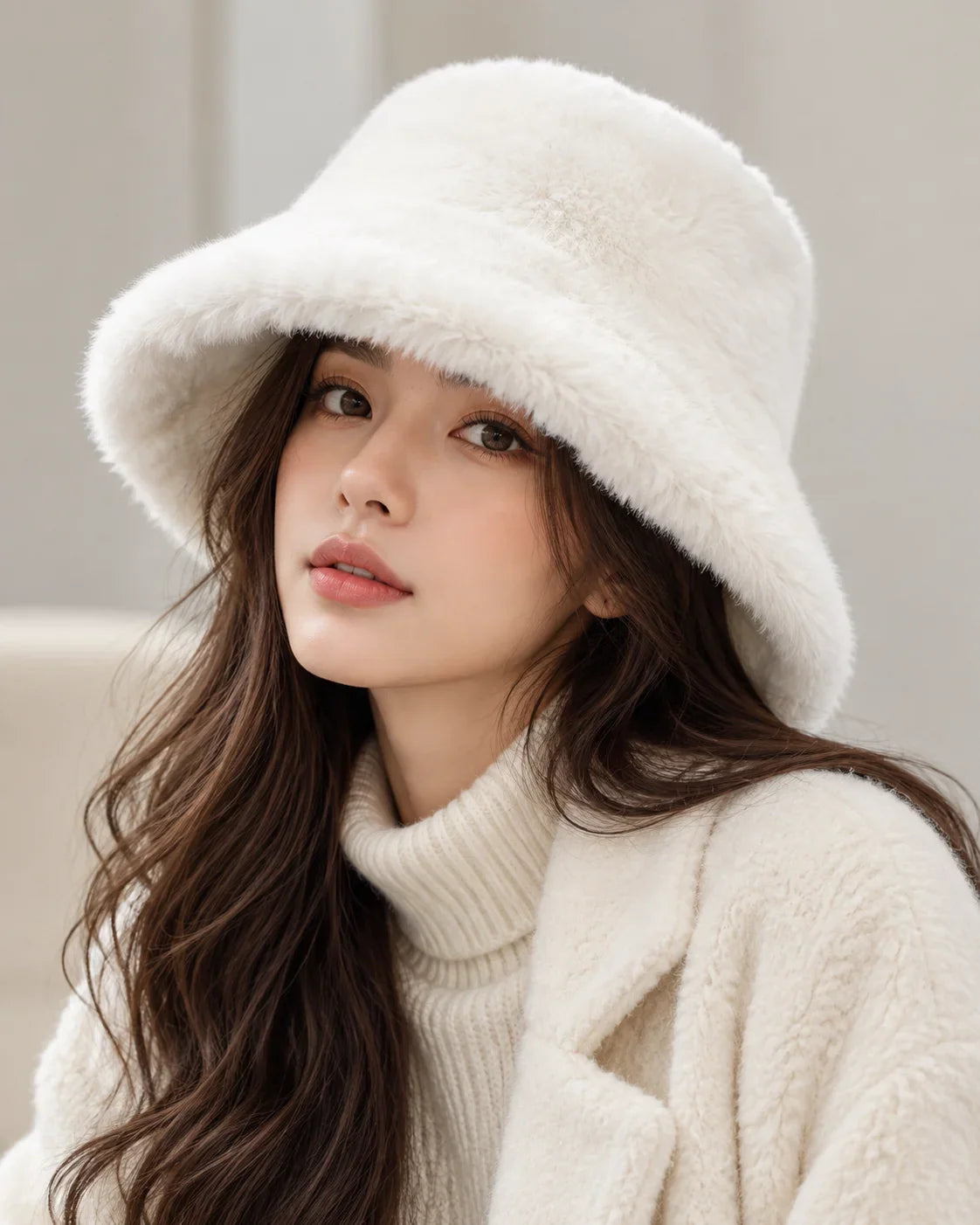 Plush Winter Bucket Hat