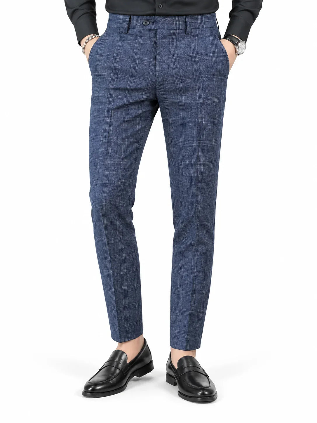 Checked Tailored Trousers
