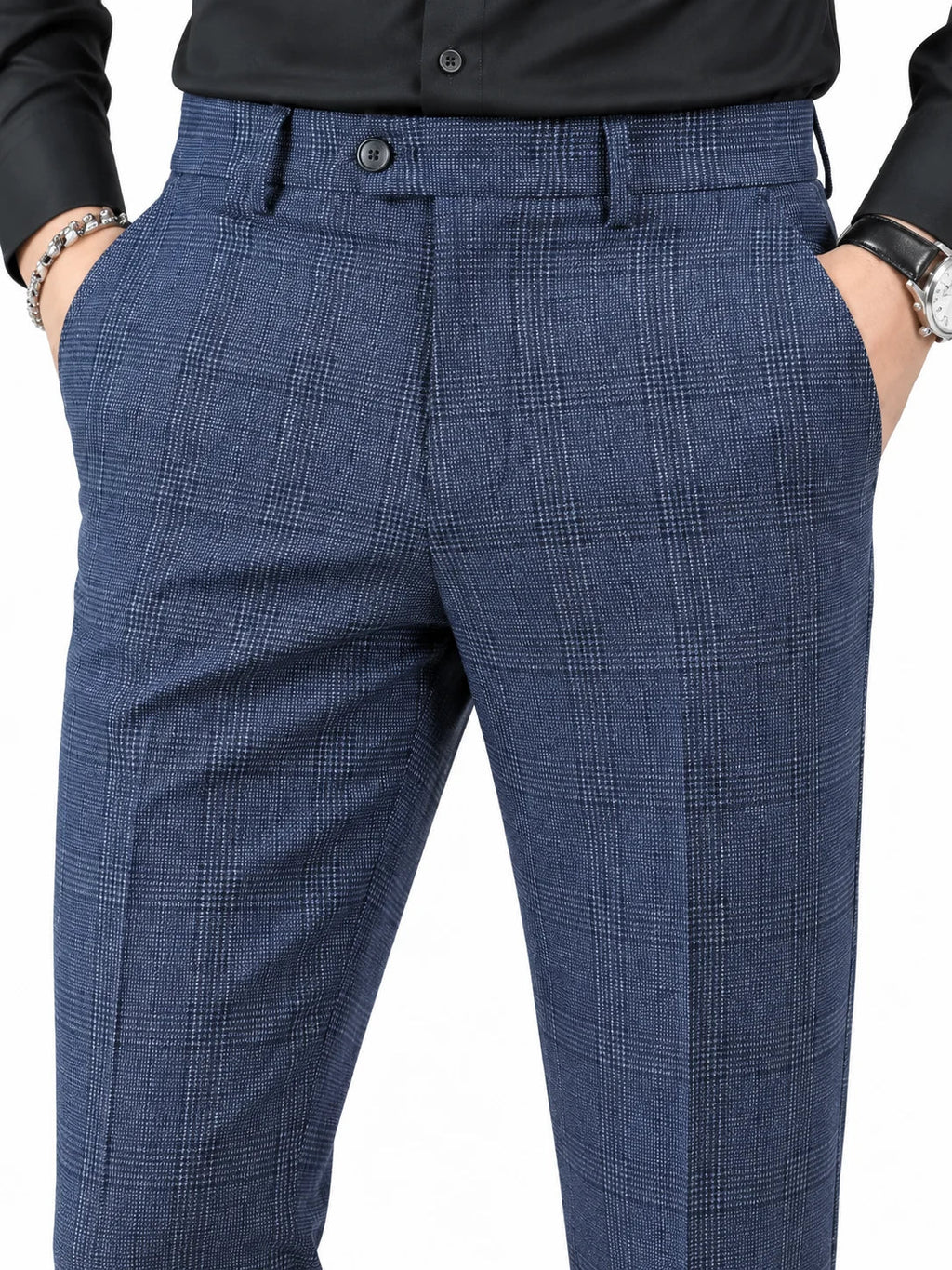 Checked Tailored Trousers