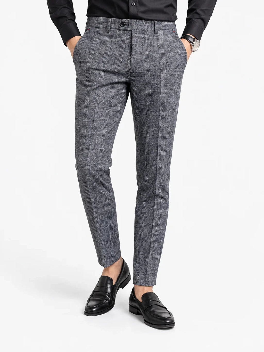 Checked Tailored Trousers