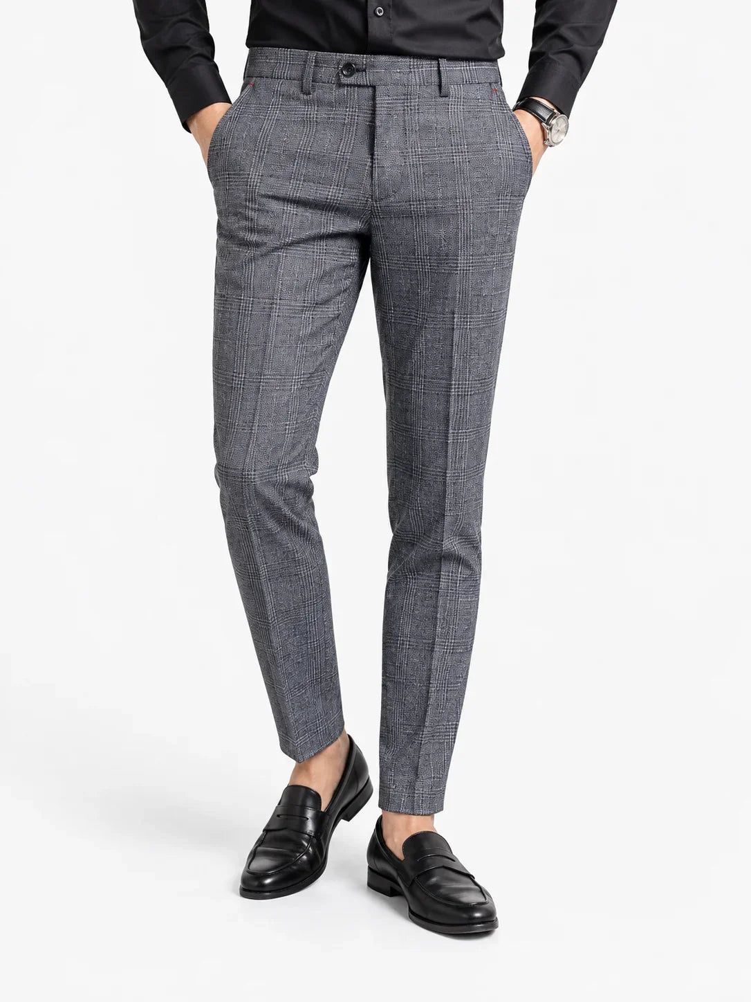 Checked Tailored Trousers