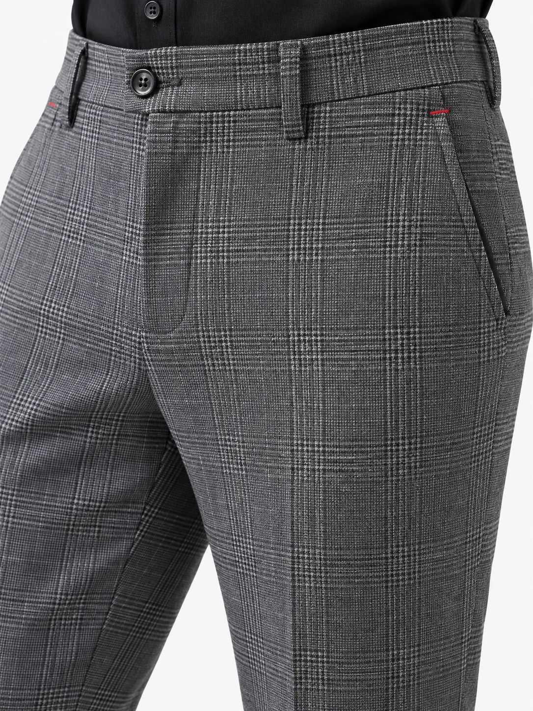 Checked Tailored Trousers