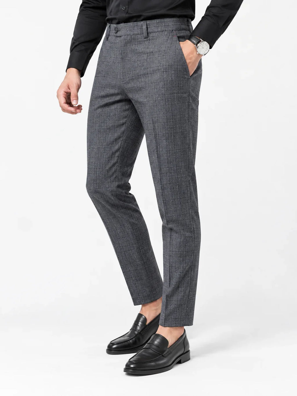 Checked Tailored Trousers