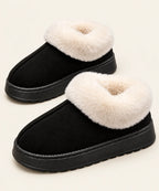 Women’s Faux Suede Slippers with Plush