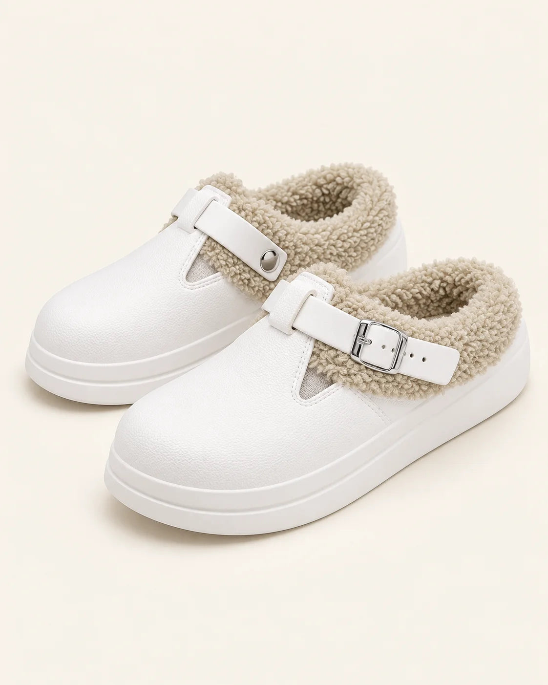 SONVARE Cozy Buckle Clogs