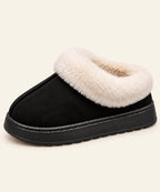 Women’s Faux Suede Slippers with Plush