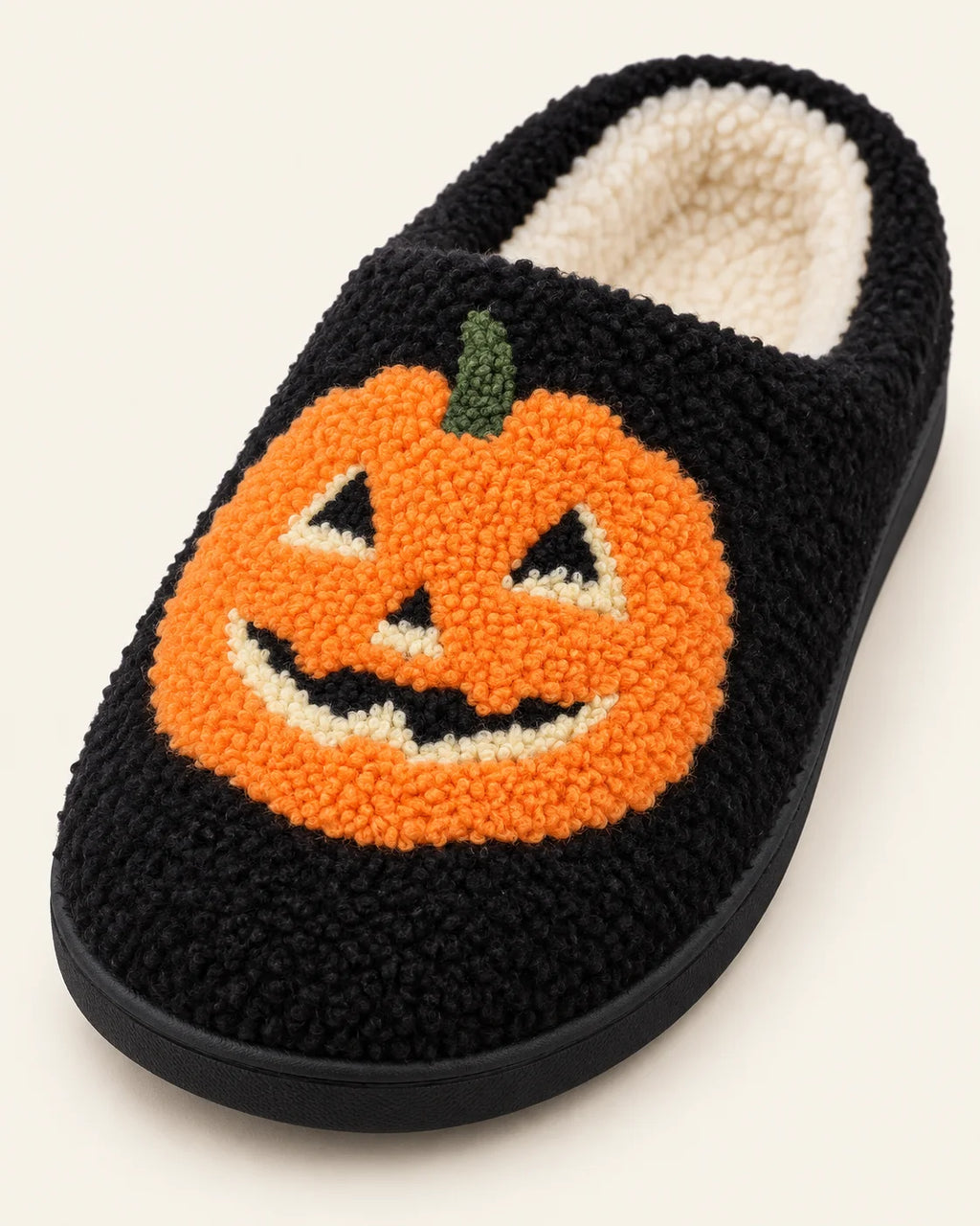 Halloween Pumpkin Plush Slippers