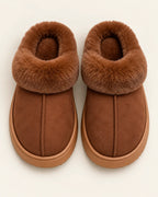 Women’s Faux Suede Slippers with Plush