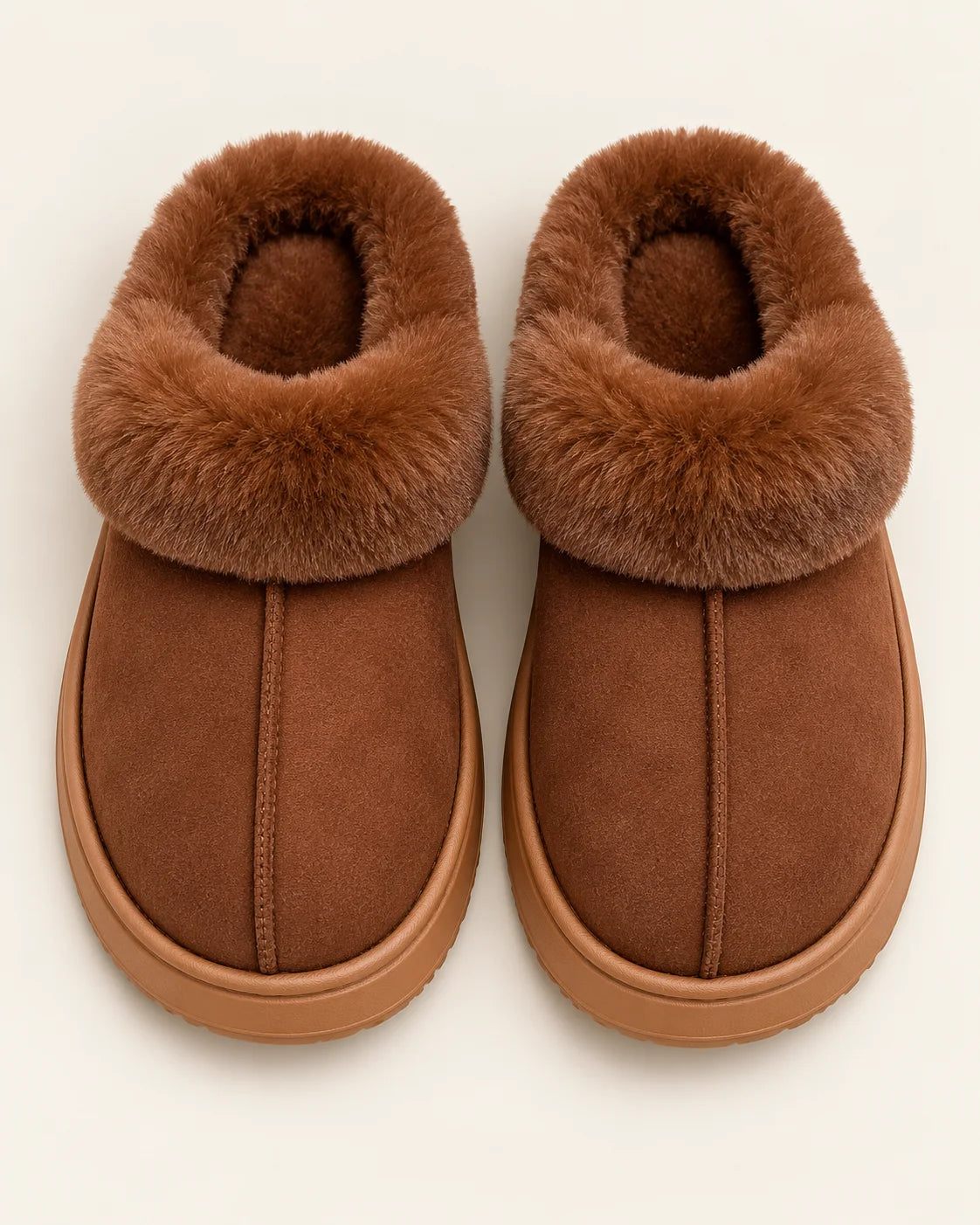 Women’s Faux Suede Slippers with Plush