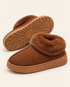 Women’s Faux Suede Slippers with Plush