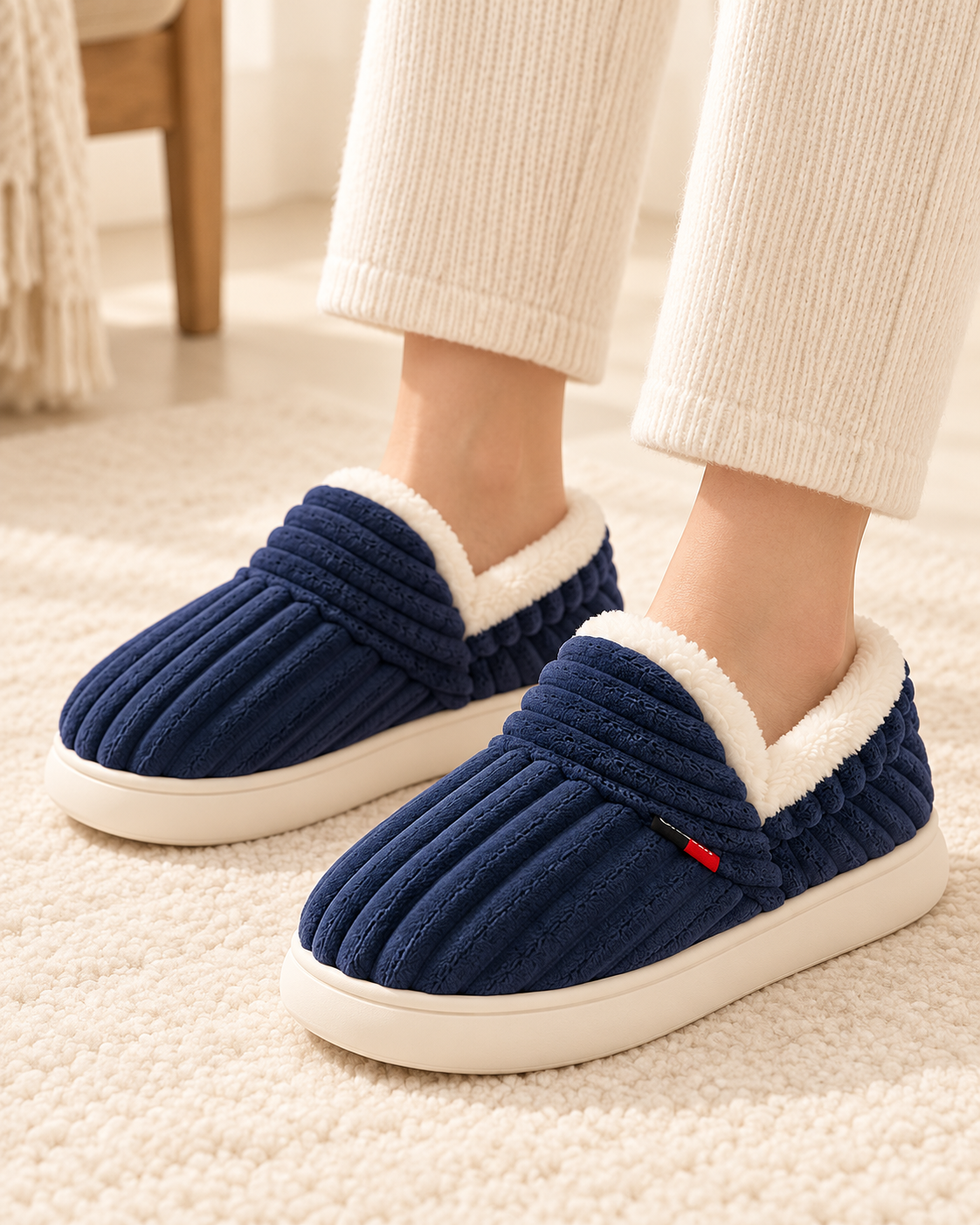 SONVARE Cozy Ribbed Slippers
