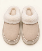 Women’s Faux Suede Slippers with Plush