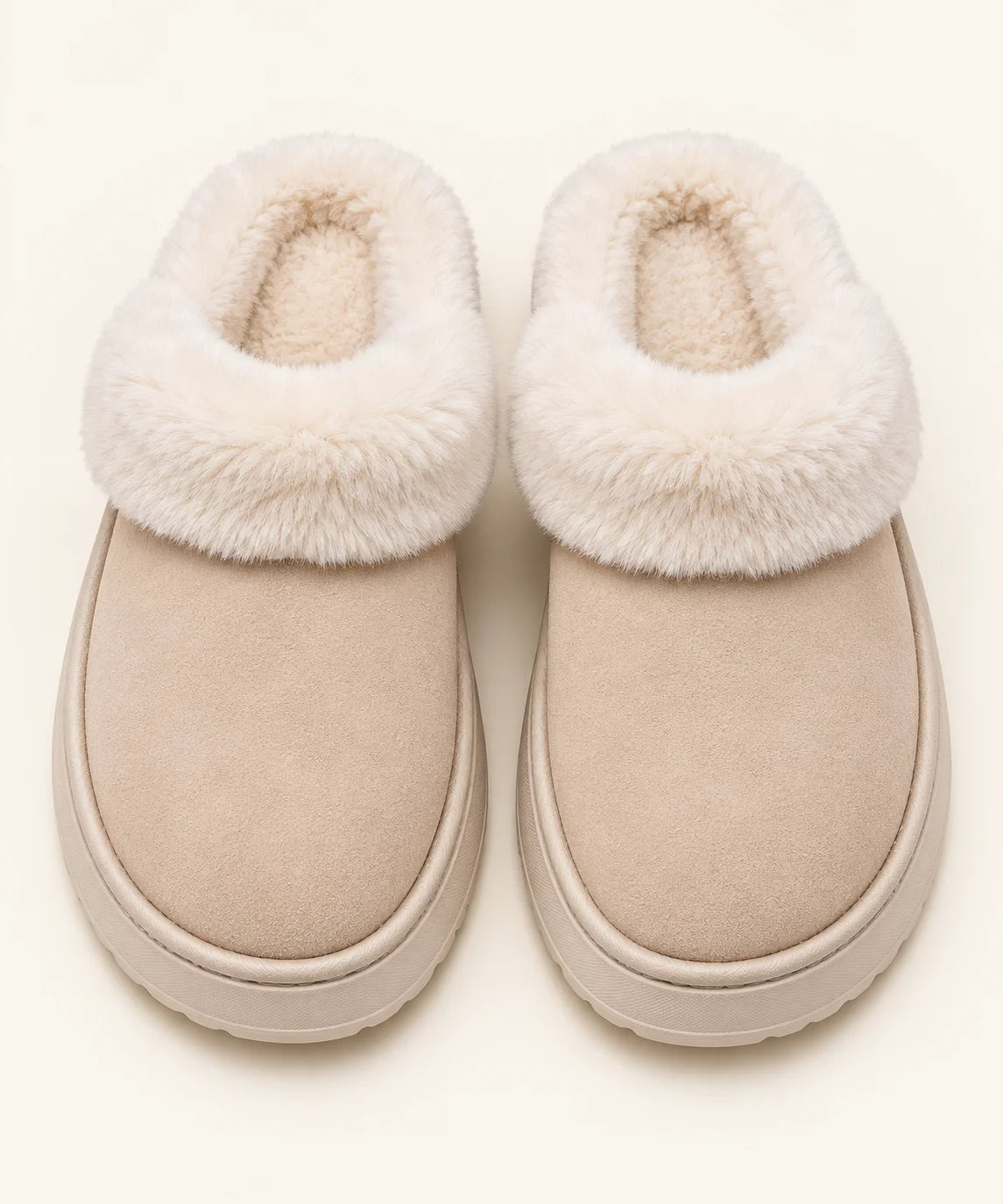 Women’s Faux Suede Slippers with Plush