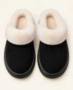 Women’s Faux Suede Slippers with Plush