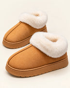 Women’s Faux Suede Slippers with Plush