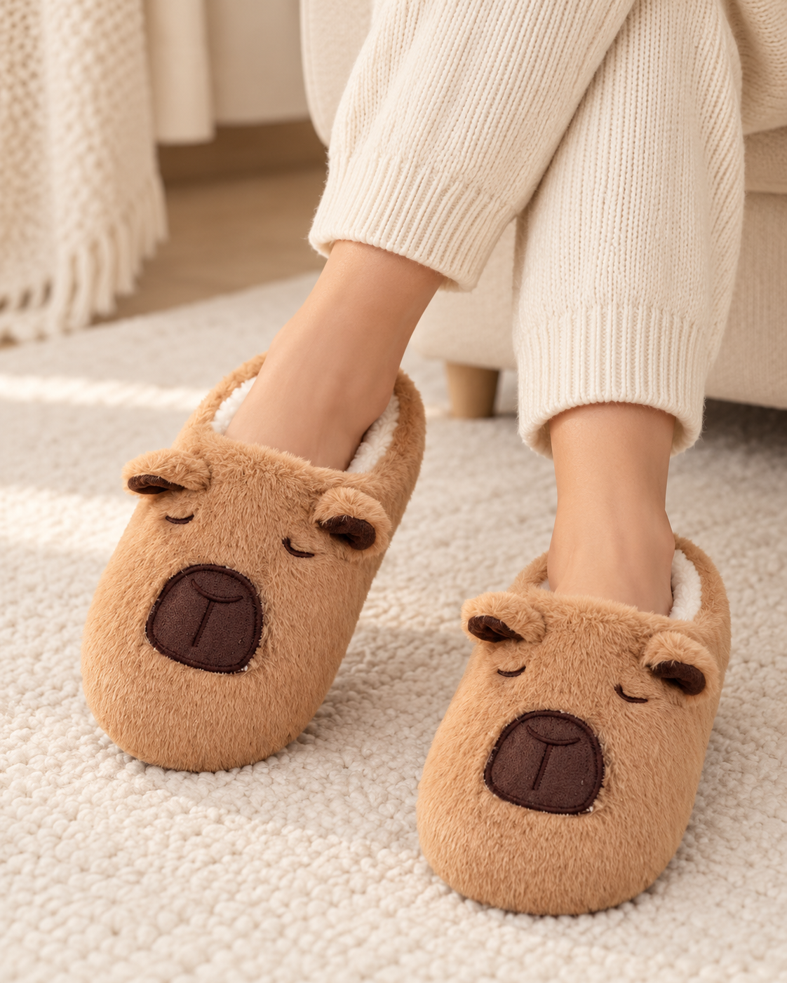 Cozy Capybara Slippers