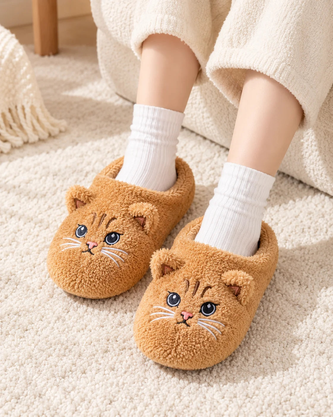 Cozy Cat Slippers