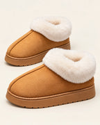 Women’s Faux Suede Slippers with Plush