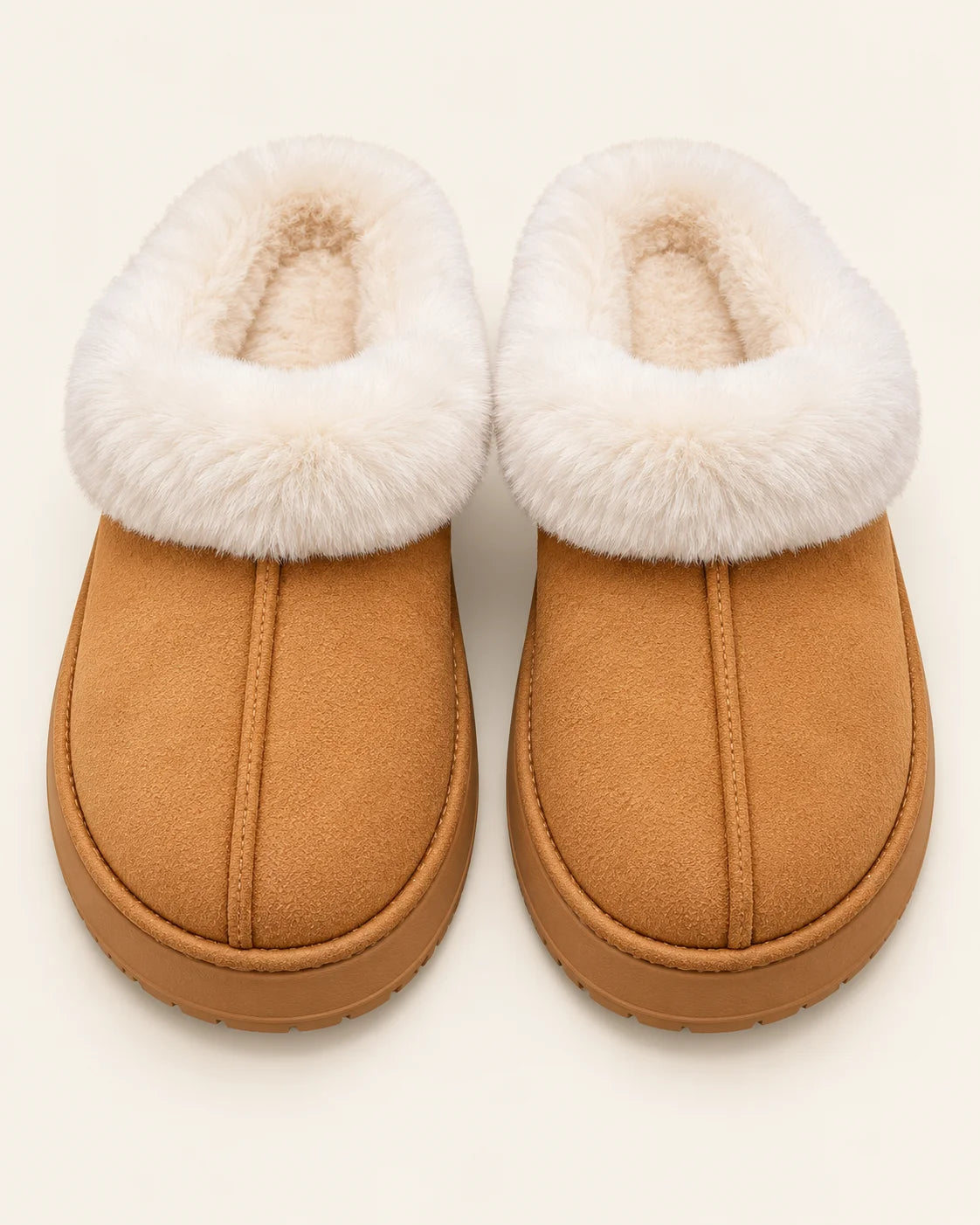 Women’s Faux Suede Slippers with Plush