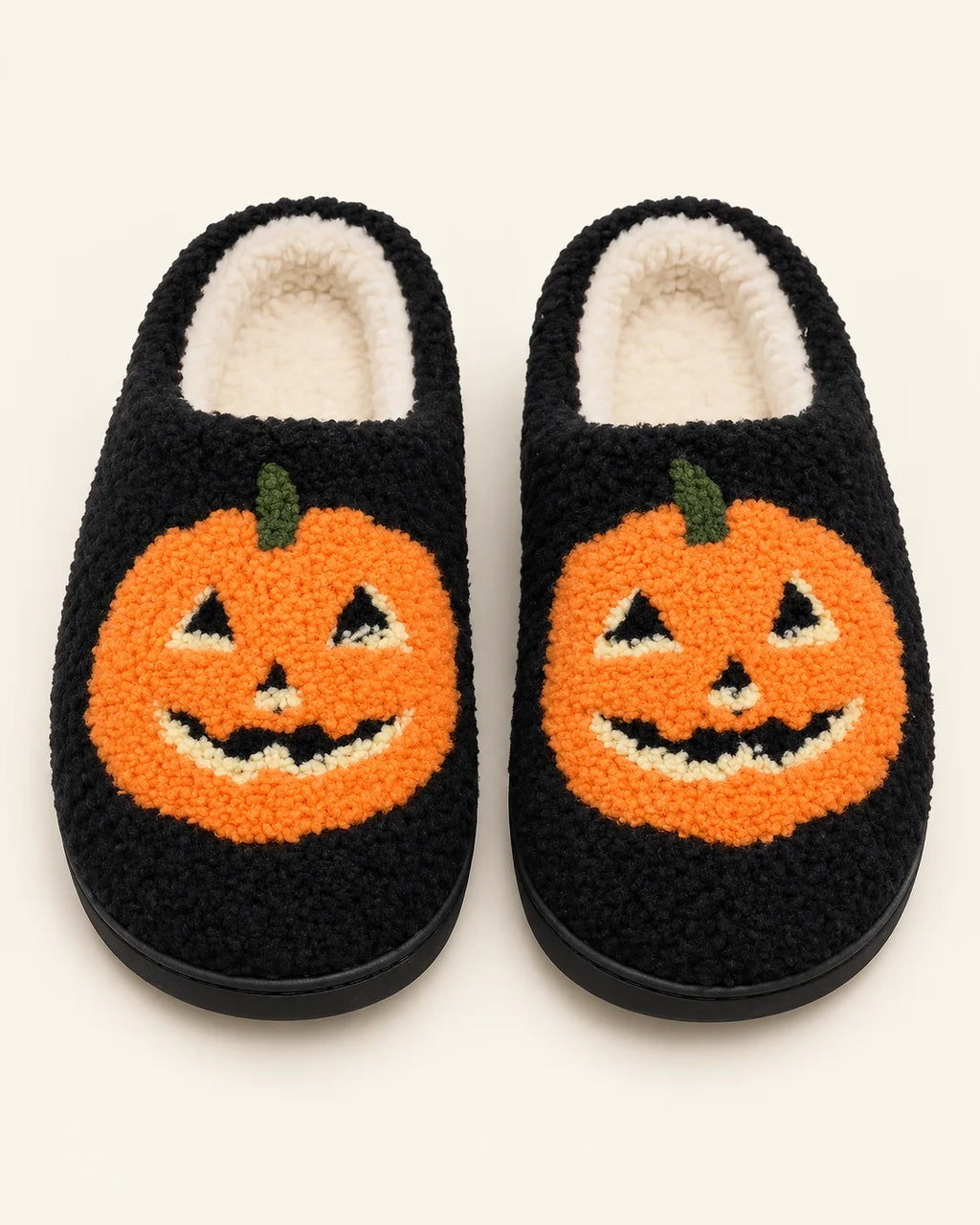 Halloween Pumpkin Plush Slippers