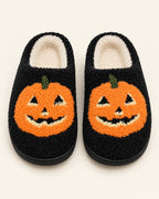 Halloween Pumpkin Plush Slippers