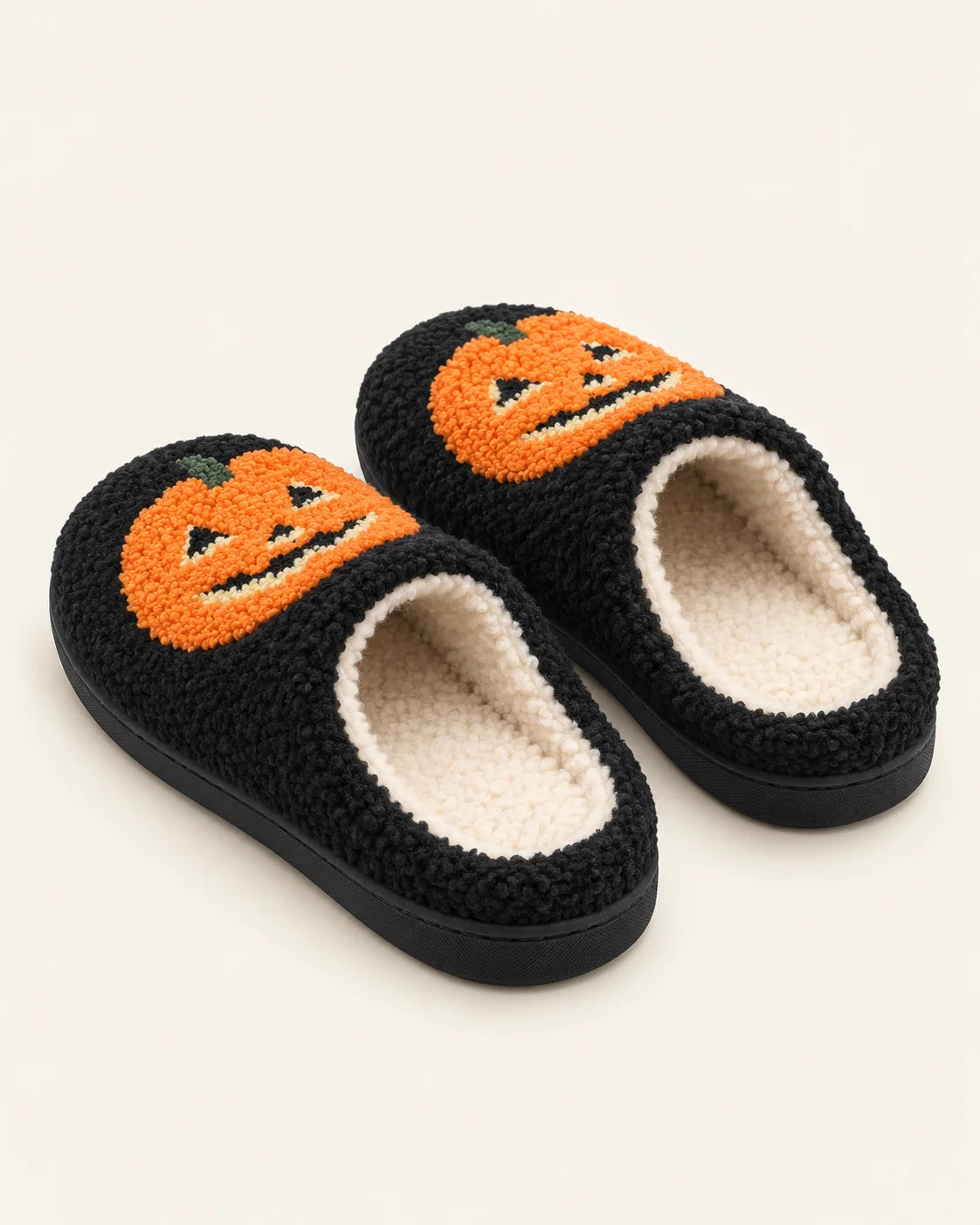 Halloween Pumpkin Plush Slippers
