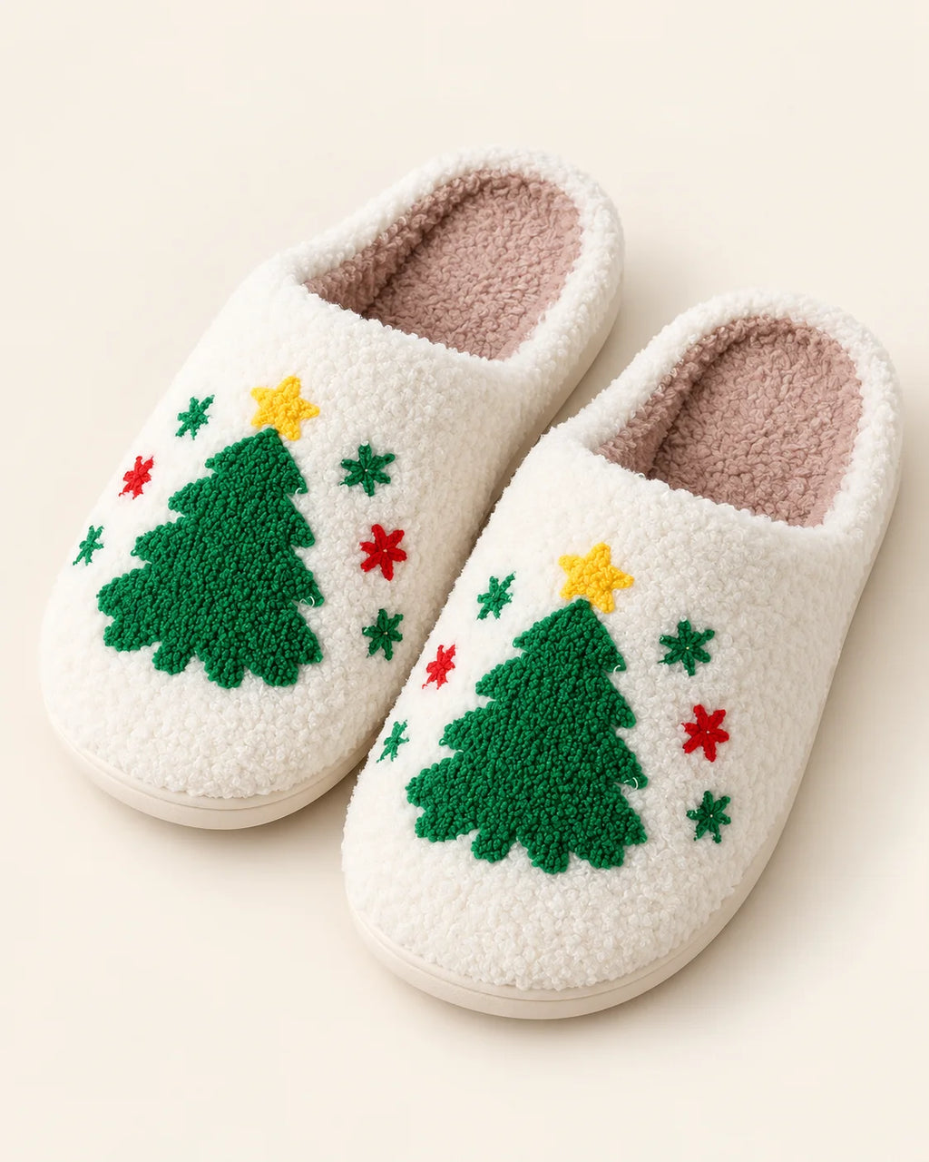 Festive Fleece Slippers