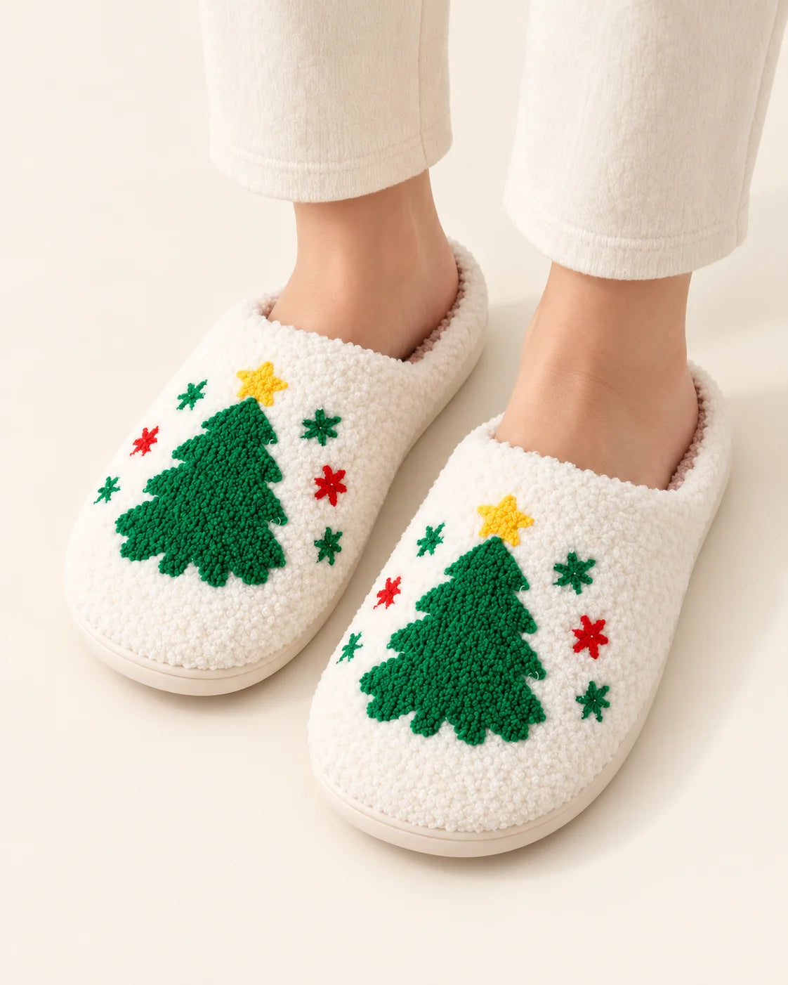 Festive Fleece Slippers