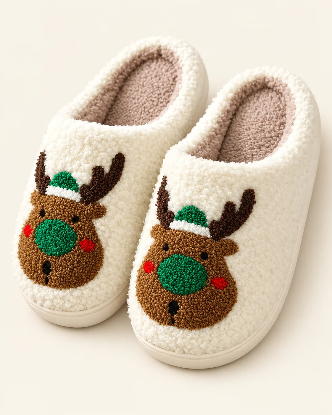 Festive Fleece Slippers