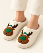Festive Fleece Slippers