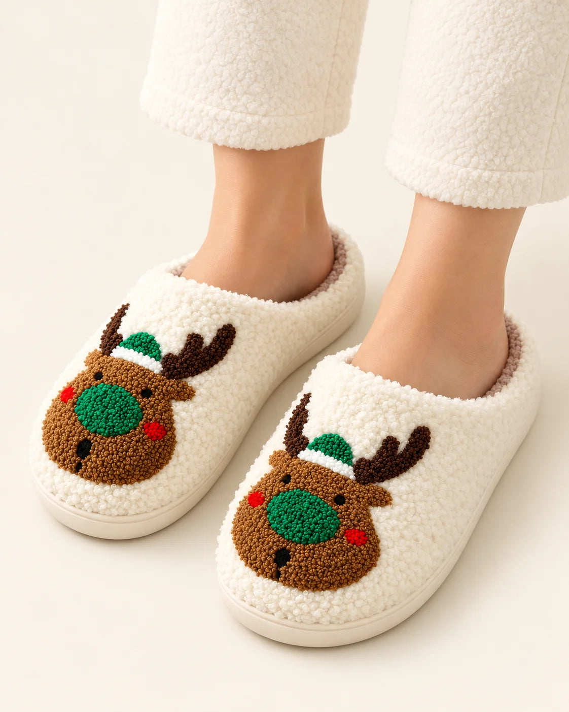 Festive Fleece Slippers