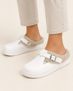 SONVARE Cozy Buckle Clogs
