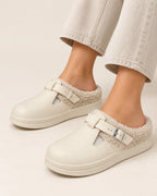 SONVARE Cozy Buckle Clogs